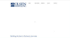 Desktop Screenshot of olsenhomesinc.com